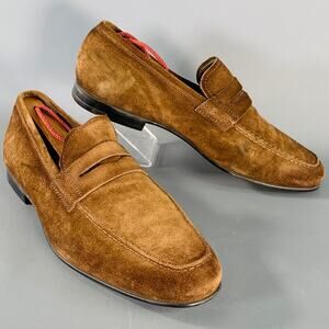 TO BOOT NY Size 7 Brown Suede Slip On Penny Loafers